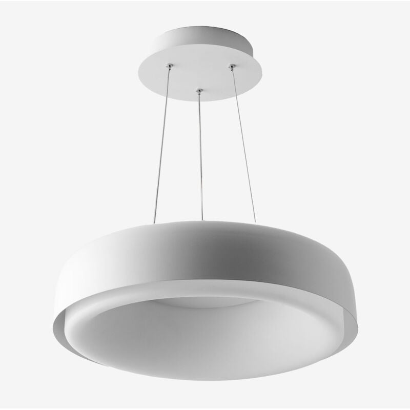 Sklum - Plafonnier led en métal Ramize Blanc
