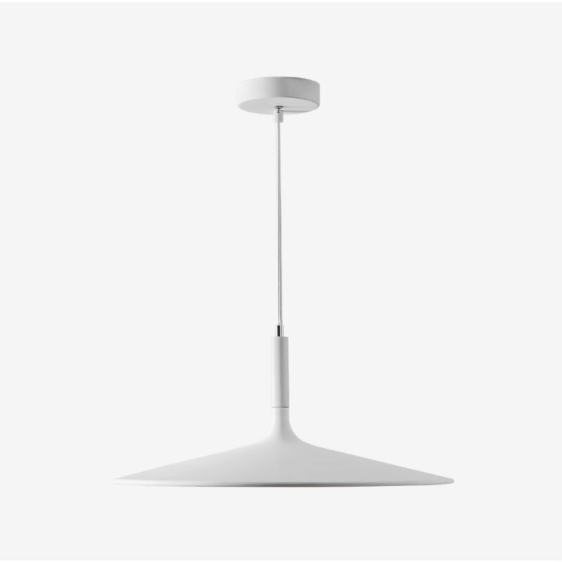 Sklum - Plafonnier led en plâtre Kaula Blanc