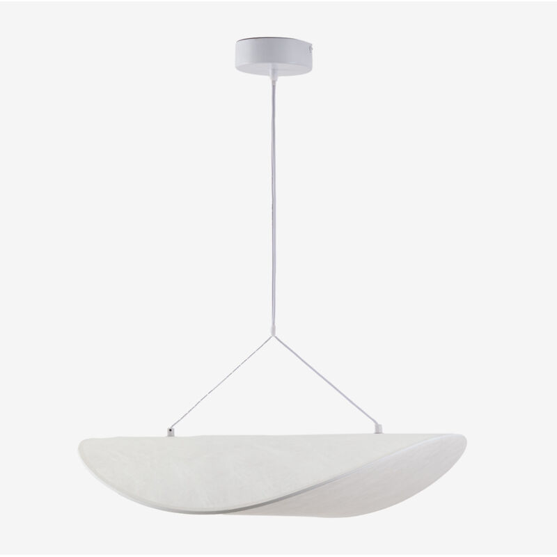 Sklum - Plafonnier led en tissu Zelvon Blanc &x2194&xFE0E 60 cm Sklum - Plafonnier led en tissu Zelvon Blanc &x2194&xFE0E 60 cm