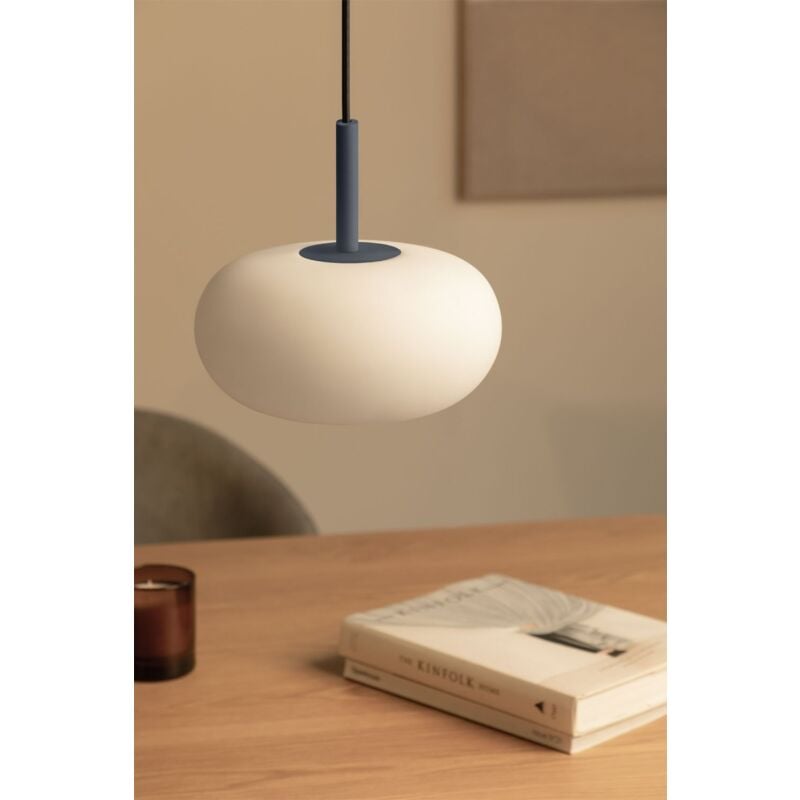 Plafonnier LED en Verre et Acier Deruent SKLUM Bleu Lapis-Lazuli