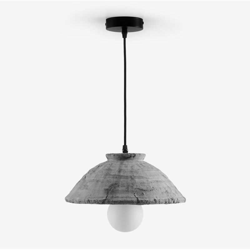 Plafonnier Sainza en terre cuite SKLUM Gris Clair Ø32 cm Plafonnier Sainza en terre cuite SKLUM Gris Clair Ø32 cm