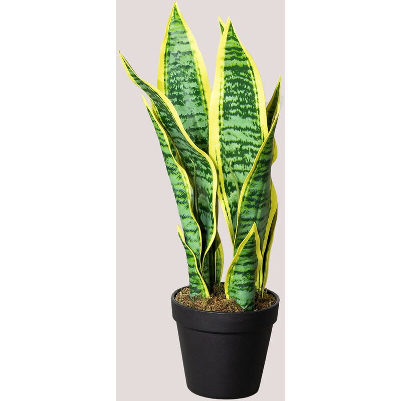 Sklum - Plante Artificielle Décorative Sansevieria 45 cm ↑45 cm - ↑45 cm