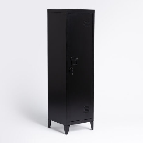 SKLUM Pohpli Schließfachschrank aus Stahl Schwarz Carbon                                  