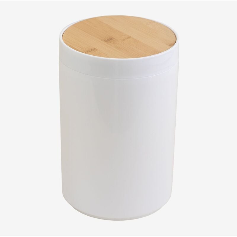 Sklum - Poubelle Ulysse avec couvercle Blanc