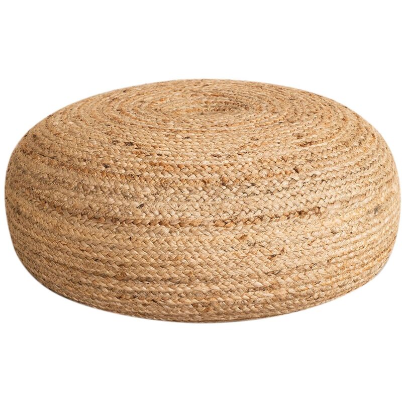 Pouf Rond en Jute Pilew Sklum 60 cm