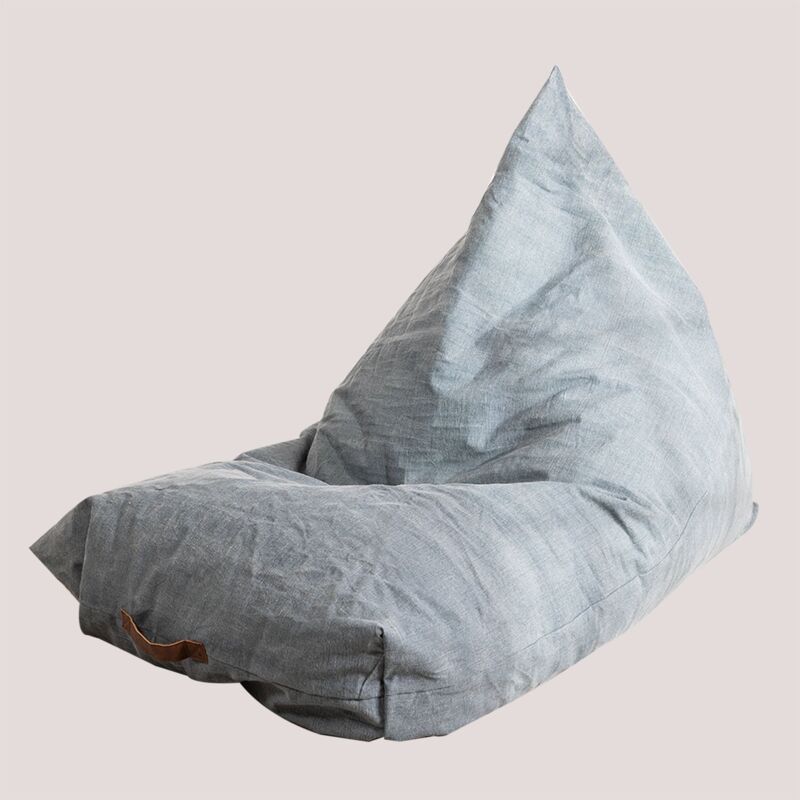 

Puff con Respaldo de Algodón Jebi SKLUM - Gris Oscuro