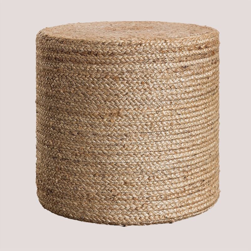 

Puff Redondo de Yute Fime SKLUM - Natural