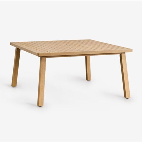 SKLUM Quadratischer Esstisch 150x150 cm aus Akazienholz Dubai              Rustikales Akazienbraun                     
