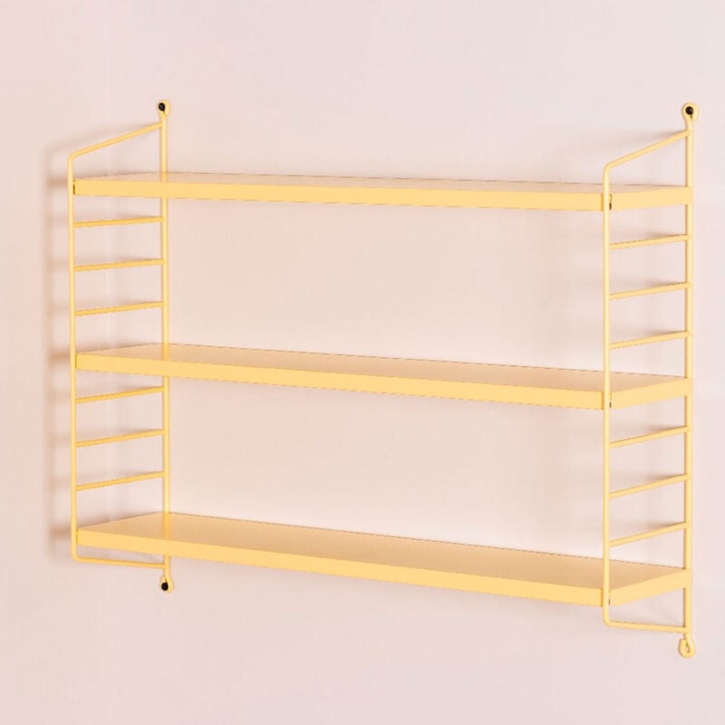 Sklum - tagère Murale Modulaire Emine Jaune Vanille