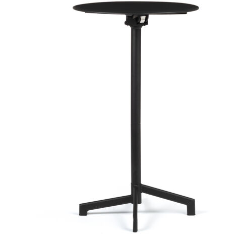 SKLUM Runder Bartisch Ø60 cm klappbar und in 2 Höhen verstellbar aus Stahl Dely Schwarz                                  