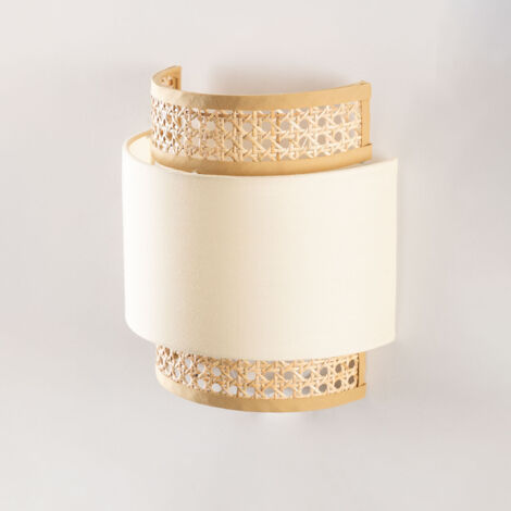 SKLUM Satu Wandleuchte Beige Leinen