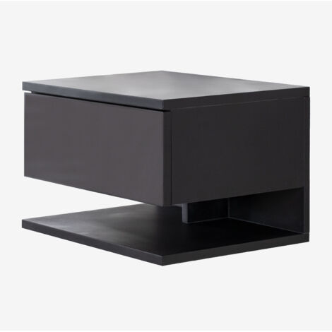 SKLUM Schwebender Nachttisch 40x30 cm mit Schublade Griviza Schwarz                                  