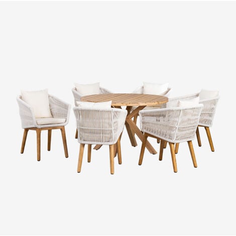 Set tavolo bianco + 4 sedie impagliate colorate miste per bar e