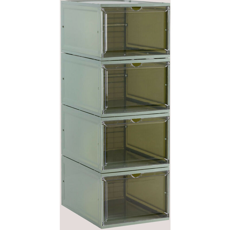 

Set de 4 Cajas para Zapatos Ekans Celadón - Sklum