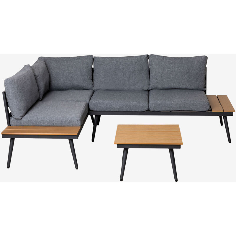 

Set de Jardín Nadi Negro - Gris Grafito Mate - Sklum
