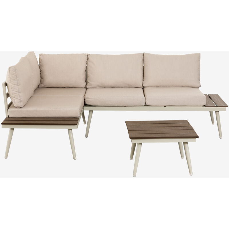 

Set de Jardín Nadi Beige Crema - Beige Tapioca Mate - Sklum