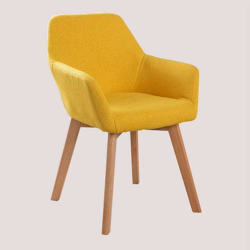 

Silla de Comedor con Reposabrazos Ervi Design Amarillo Curri - Sklum