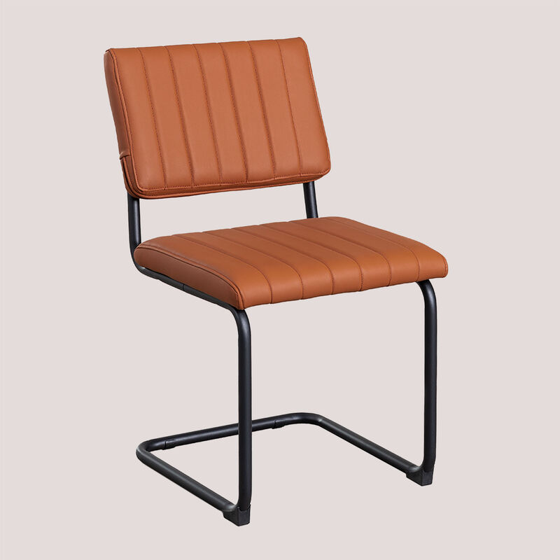 

Silla de Comedor en Polipiel Orwell Caramelo - Sklum