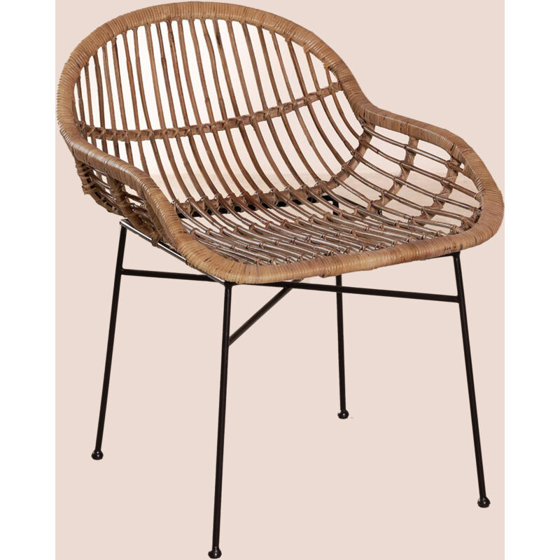 

Silla de Comedor en Ratán Nesse Marrón Oscuro - Sklum