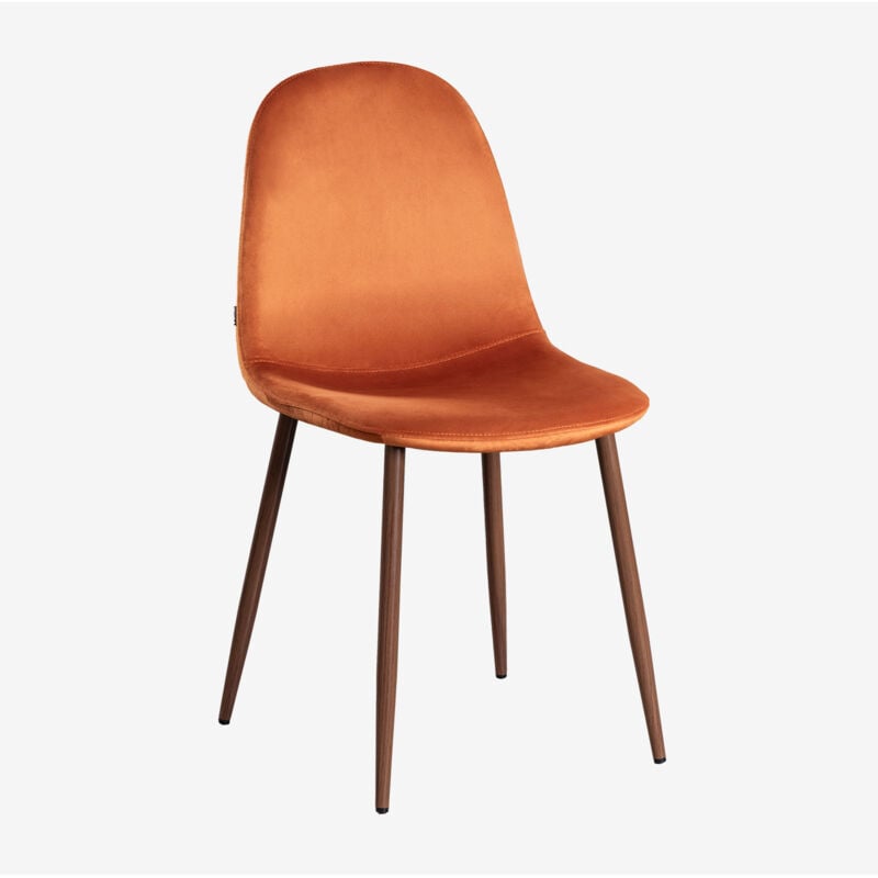 

Silla de Comedor en Terciopelo Glamm SKLUM - Madera Oscura Óxido