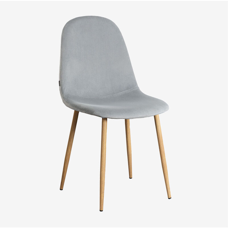 

Silla de Comedor en Terciopelo Glamm SKLUM - Madera Natural Delfín