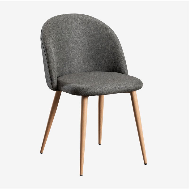 

Silla de Comedor Kana Madera Natural Gris Oscuro - Sklum