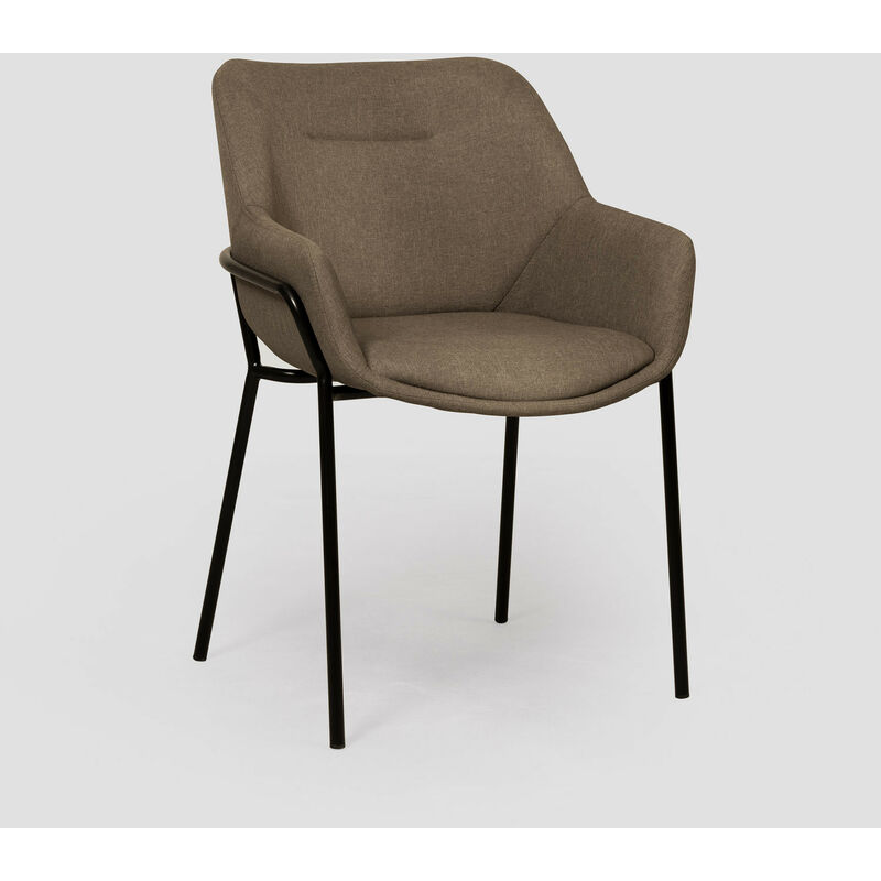 

Silla de Comedor en Tela Leni Gris Topo - Sklum