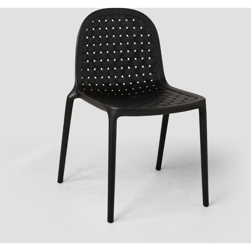 

Silla de Jardín en Polietileno Yolma Negro - Sklum