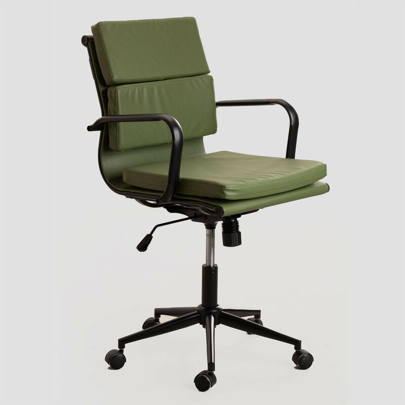 

Silla de Oficina con Ruedas Fhöt Black Verde Army - Sklum