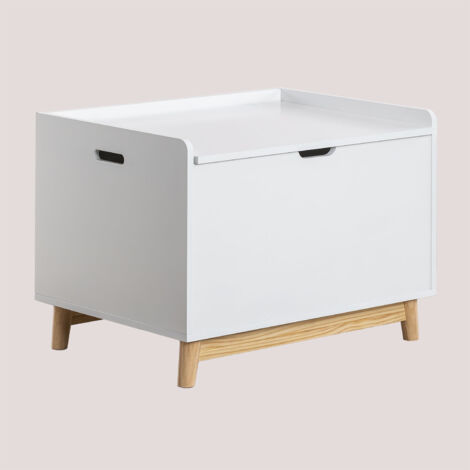 SKLUM Spielzeugkiste aus Holz Tom Kids Weiss - Weiss