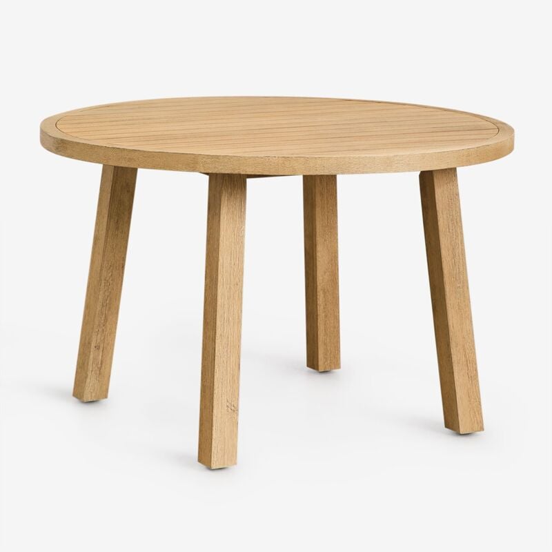Sklum - Table à manger ronde Ø120 cm en bois d'acacia Dubai