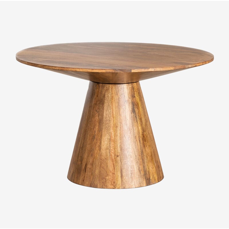 Sklum - Table à manger ronde en manguier Weymar Ø120 cm