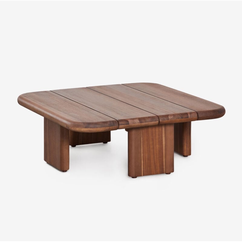 Sklum - Table basse carrée (70x70 cm) en bois d'acacia Famara