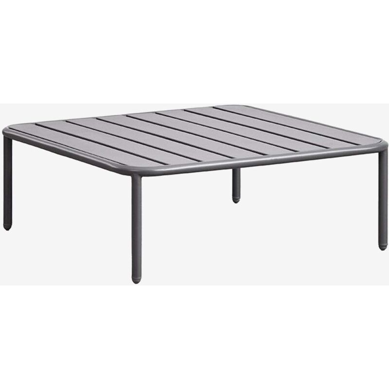 Sklum - Table basse de jardin carrée 90x90 cm en acier Roubly Gris Graphite Sklum - Table basse de jardin carrée 90x90 cm en acier Roubly Gris Graphite
