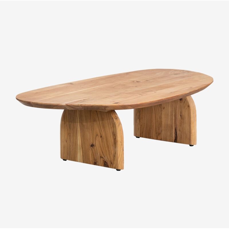 Sklum - Table basse en bois d'acacia (135x80 cm) Bedum