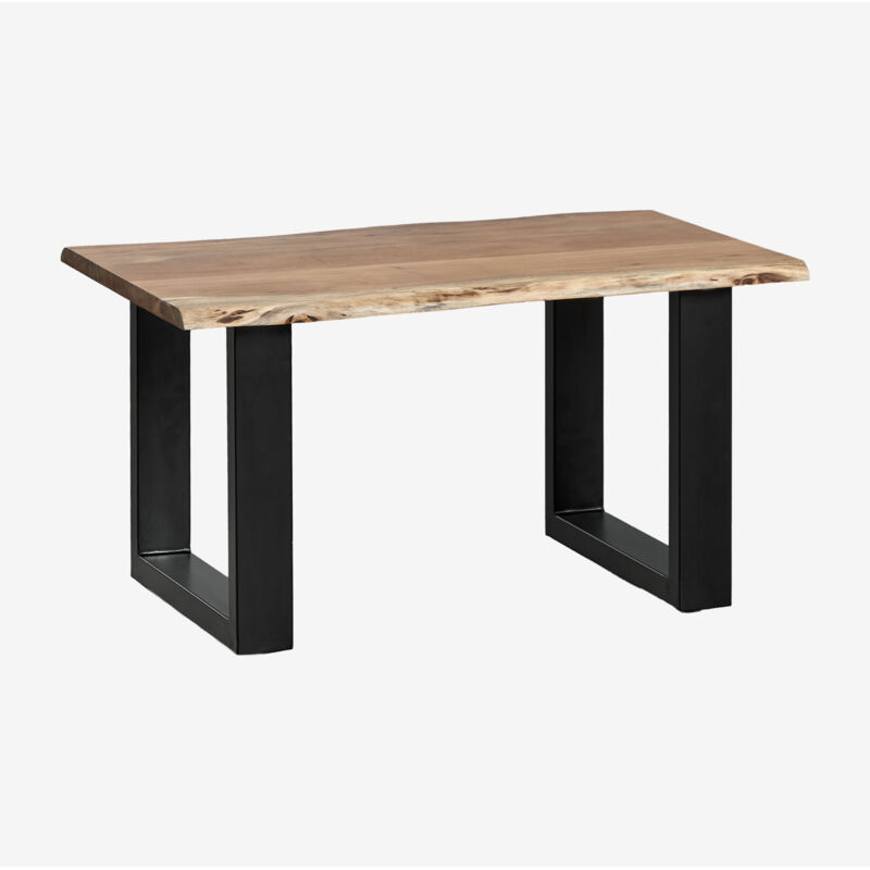 Table basse rectangulaire en bois d'acacia (90x60 cm) Sami Sklum