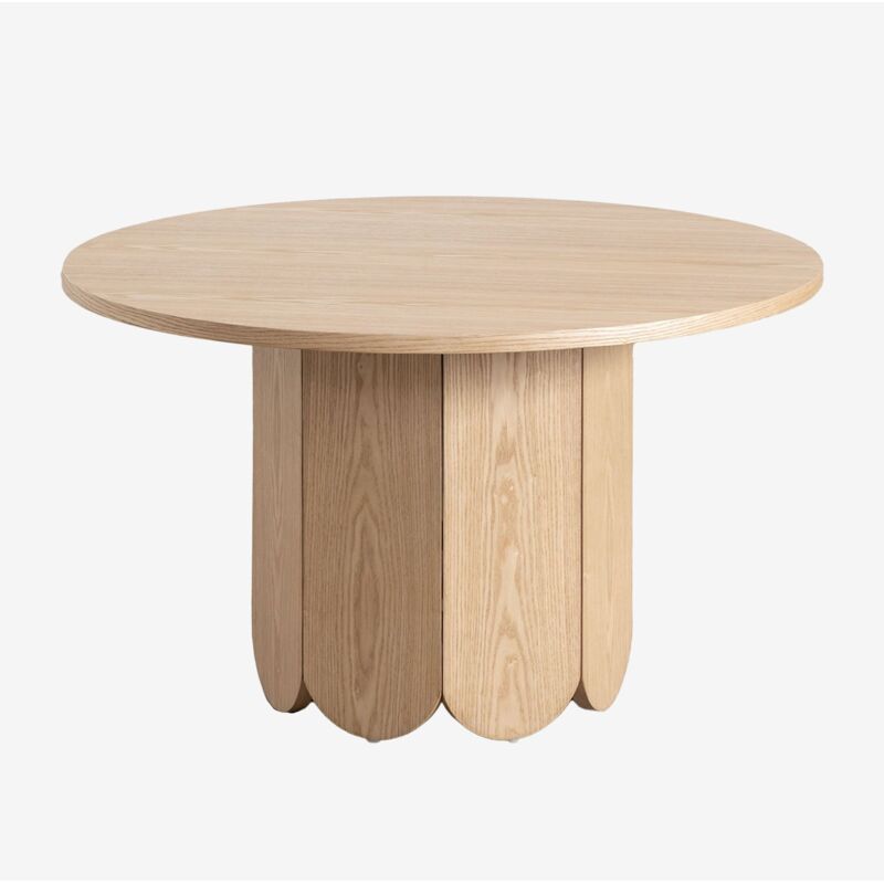 Table basse ronde en bois (Ø80 cm) Vinesey Sklum