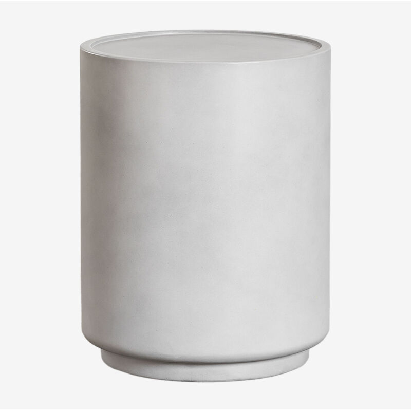 Table d'appoint de jardin ronde Ø35 cm en ciment Darwys Sklum Gris sable