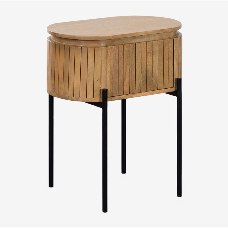 Table de nuit en manguier Analis Sklum