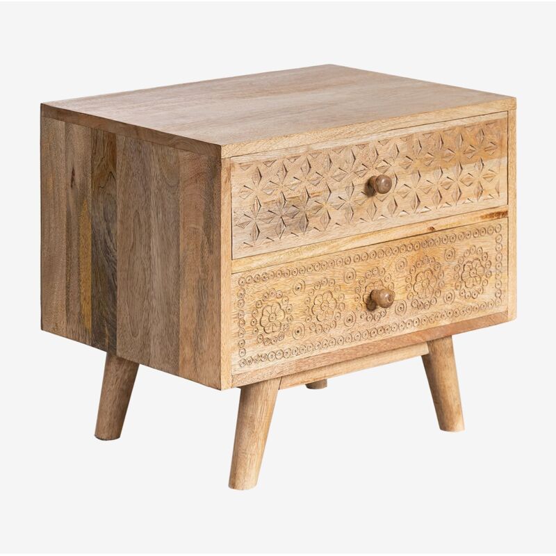 Table de nuit en manguier Atsana Sklum