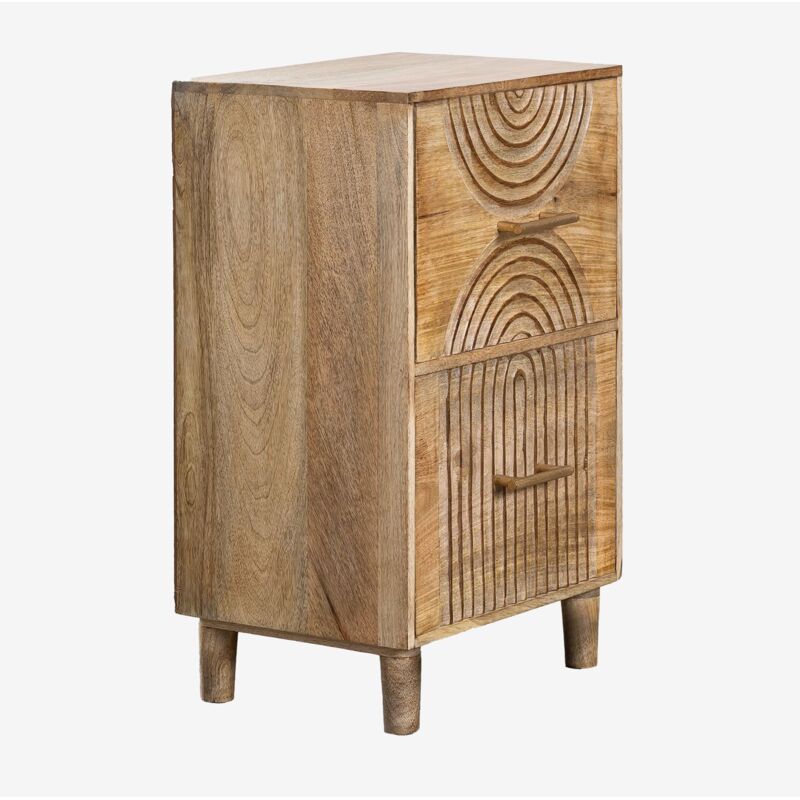 Table de chevet en bois de manguier Langson SKLUM