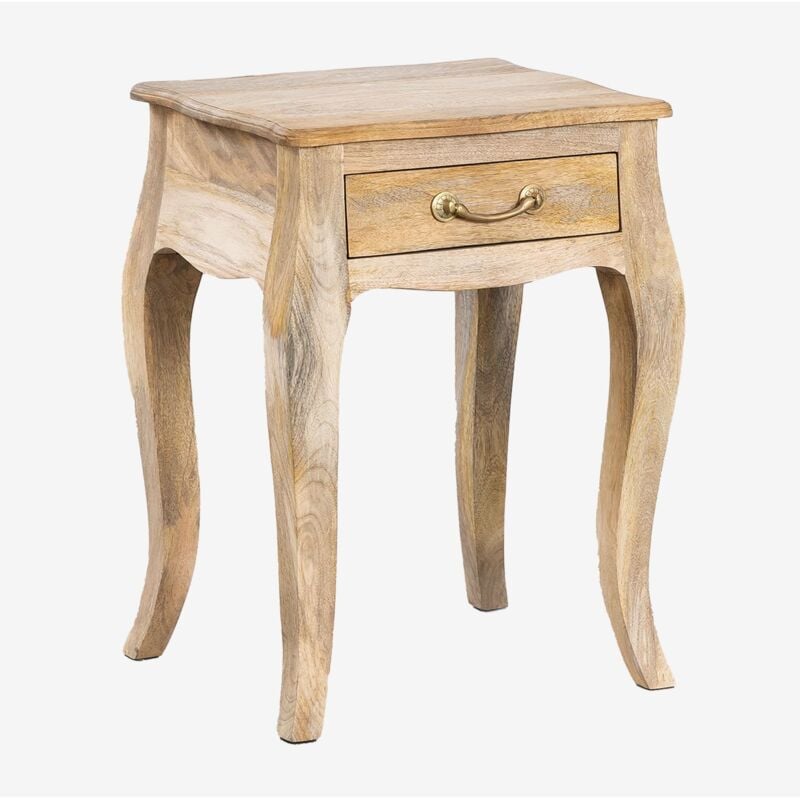 Table de chevet en bois de manguier Micaela Sklum