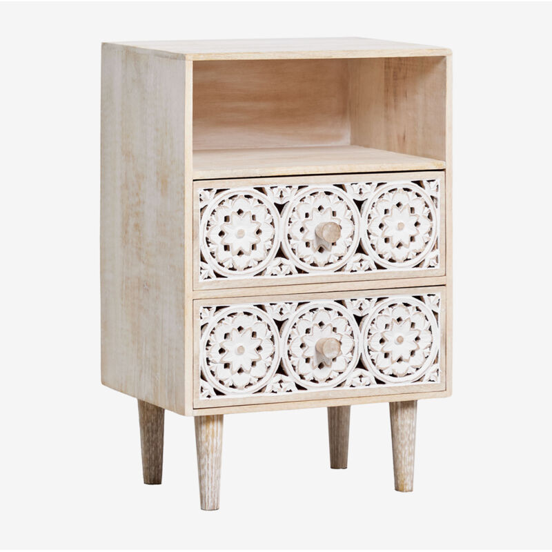 Table de chevet rectangulaire 35x30 cm en bois de manguier Ardel SKLUM