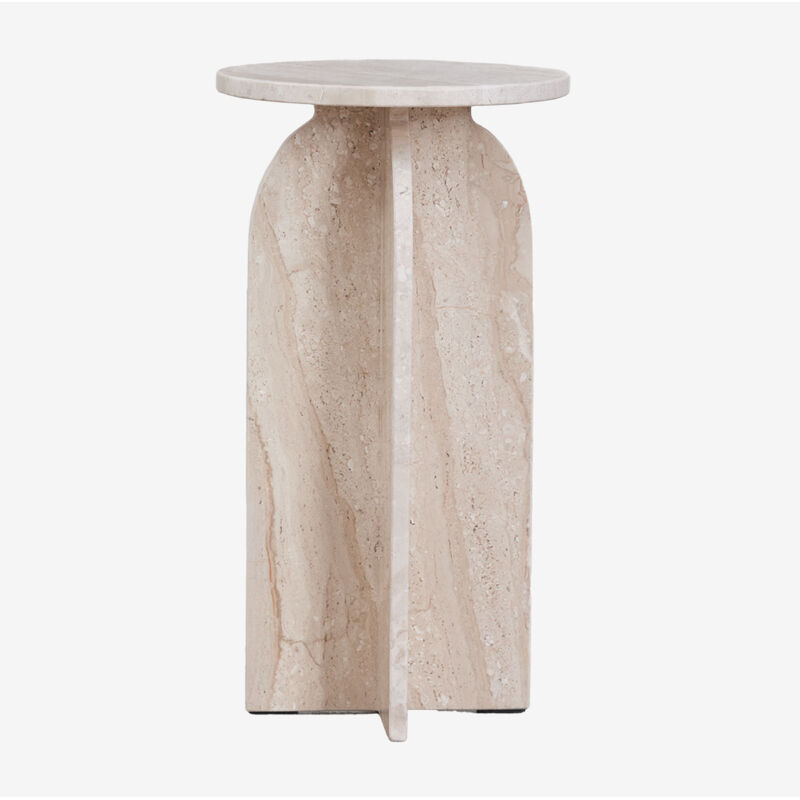 Table de chevet ronde Ø30 cm en marbre Graham SKLUM