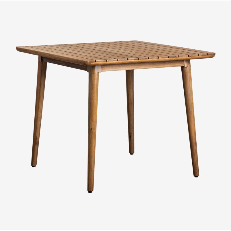 Table de jardin carrée 90x90 cm en bois d'acacia Tenay Sklum