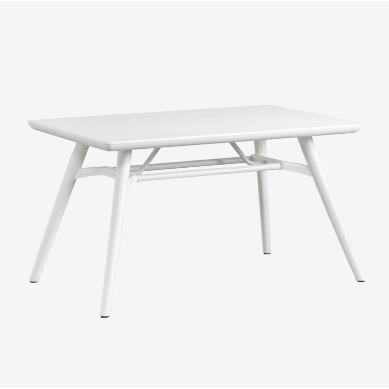 Table de jardin rectangulaire 135x80 cm en polypropylène Scand SKLUM Blanc