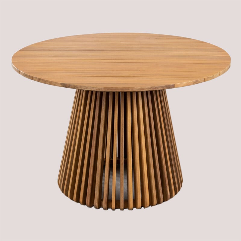 Table de jardin ronde Ø120 cm en bois d'acacia Mura Sklum
