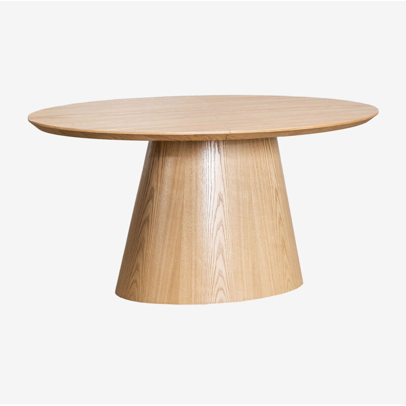Table de salle à manger ovale extensible 160-200x100 cm en MDF et placage Gala SKLUM Table de salle à manger ovale extensible 160-200x100 cm en MDF et placage Gala SKLUM