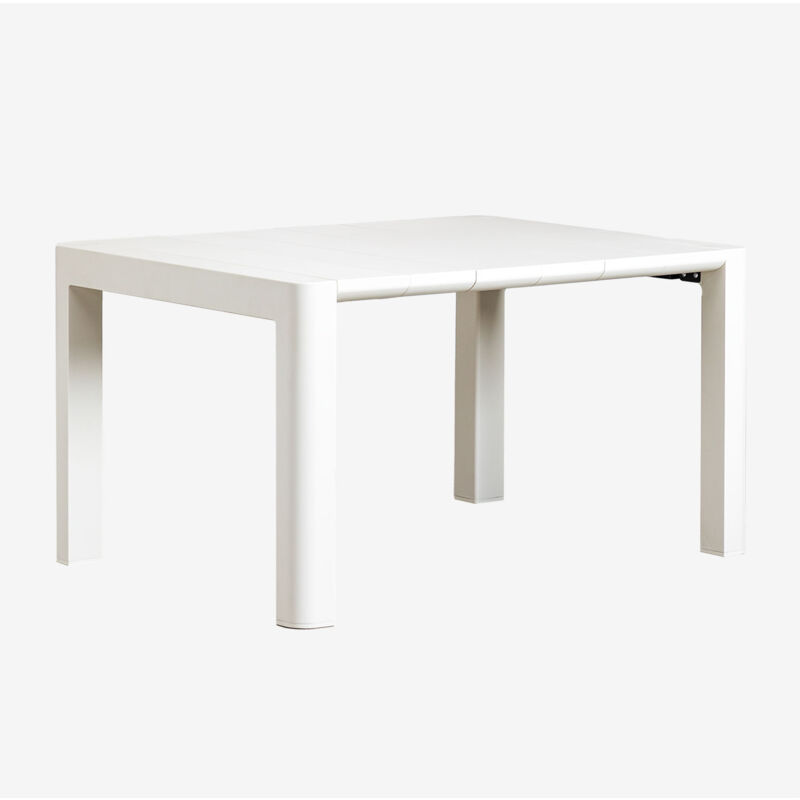 Table de salle à manger rectangulaire Arnadine Sklum Blanc Gardenia 140 x 100 cm