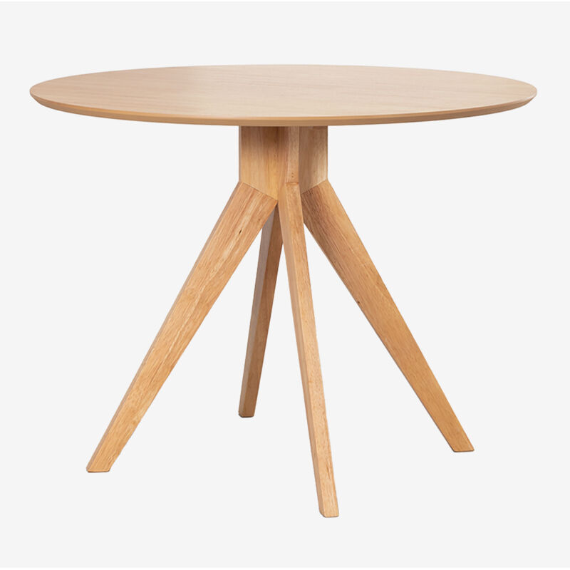 Sklum - Table de salle à manger ronde Ø100 cm en bois Sekiz
